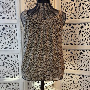 MICHAEL Michael Kors Black and Cream Blouse Sz L